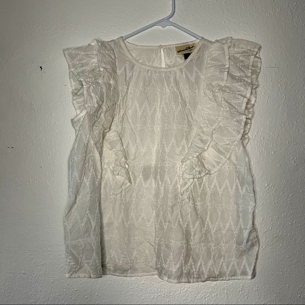 Universal Thread white Lacy Blouse